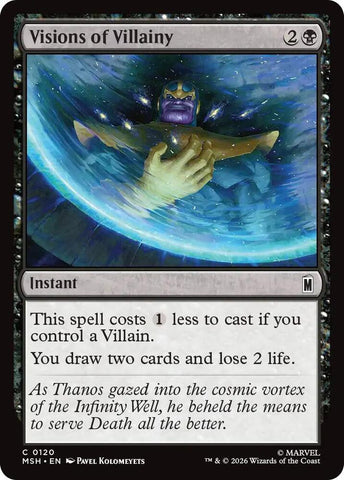 Visions of Villainy (Foil) (Marvel Super Heroes)(MSH)(120)(C)