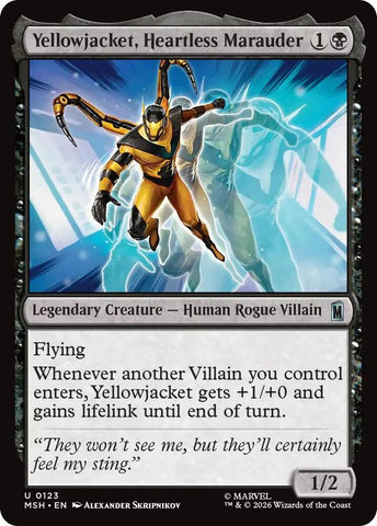 Yellowjacket, Heartless Marauder (Foil) (Marvel Super Heroes)(MSH)(123)(U)
