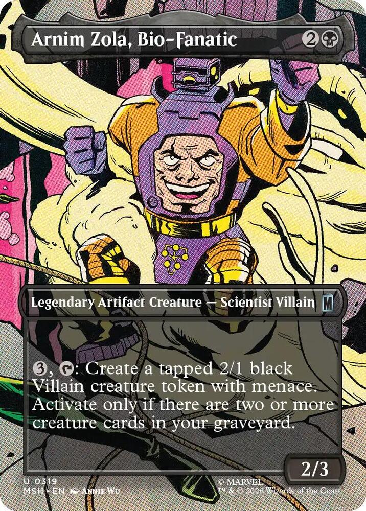 Arnim Zola, Bio-Fanatic (Borderless) (Marvel Super Heroes)(MSH)(319)(U)