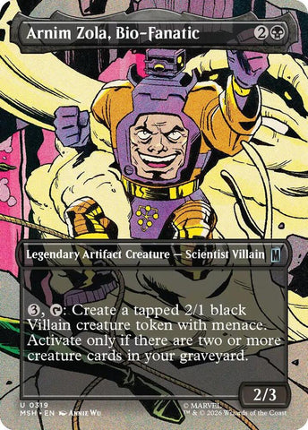 Arnim Zola, Bio-Fanatic (Borderless) (Foil) (Marvel Super Heroes)(MSH)(319)(U)