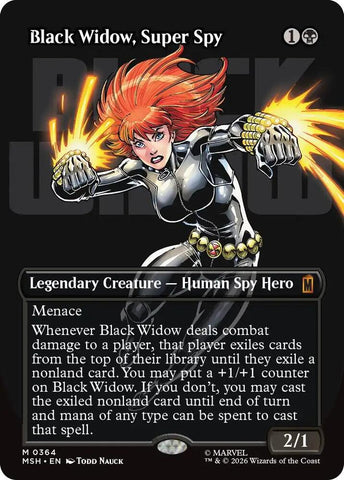 Black Widow, Super Spy (Borderless) (0364) (Marvel Super Heroes)(MSH)(364)(M)