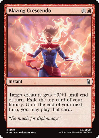Blazing Crescendo (Marvel Super Heroes)(MSH)(125)(C)