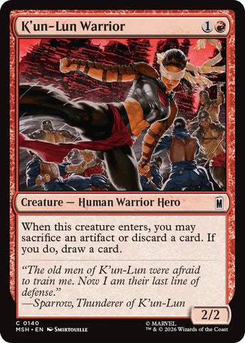 K'un-Lun Warrior (Foil) (Marvel Super Heroes)(MSH)(140)(C)