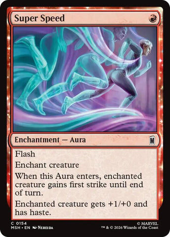 Super Speed (Foil) (Marvel Super Heroes)(MSH)(154)(C)