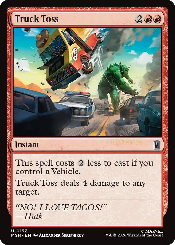Truck Toss (Foil) (Marvel Super Heroes)(MSH)(157)(U)