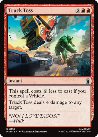 Truck Toss (Foil) (Marvel Super Heroes)(MSH)(157)(U)