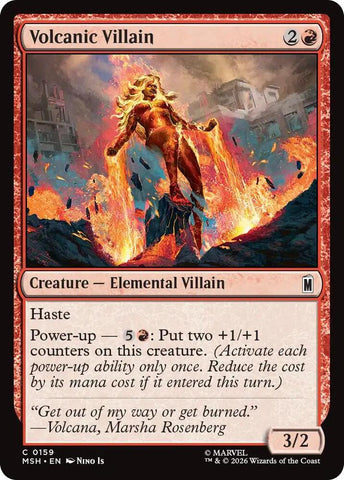 Volcanic Villain (Foil) (Marvel Super Heroes)(MSH)(159)(C)