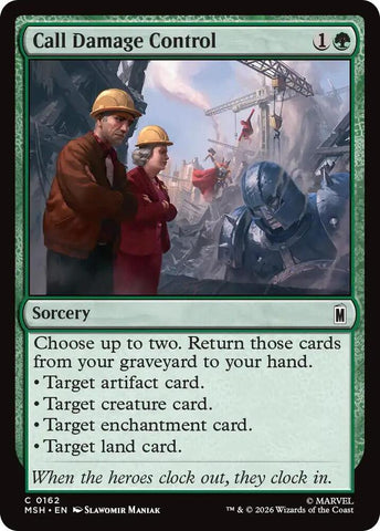 Call Damage Control (Foil) (Marvel Super Heroes)(MSH)(162)(C)