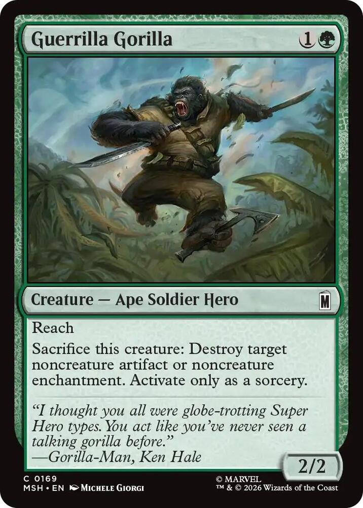 Guerrilla Gorilla (Foil) (Marvel Super Heroes)(MSH)(169)(C)