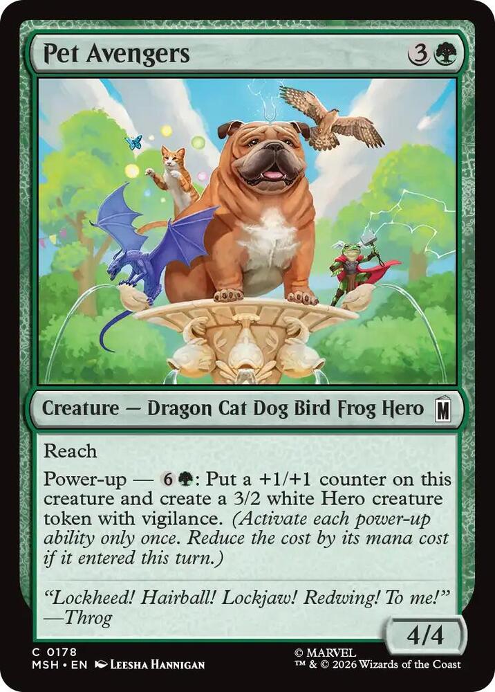 Pet Avengers (Foil) (Marvel Super Heroes)(MSH)(178)(C)