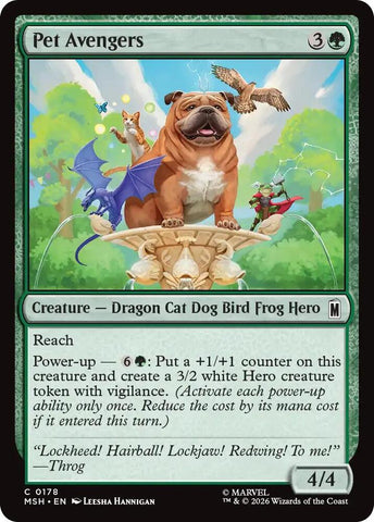 Pet Avengers (Foil) (Marvel Super Heroes)(MSH)(178)(C)