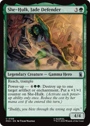 She-Hulk, Jade Defender (Marvel Super Heroes)(MSH)(188)(U)