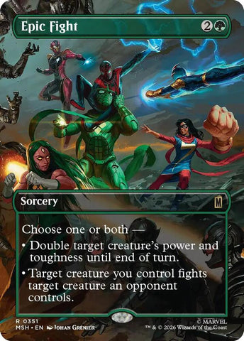 Epic Fight (Borderless) (Foil) (Marvel Super Heroes)(MSH)(351)(R)