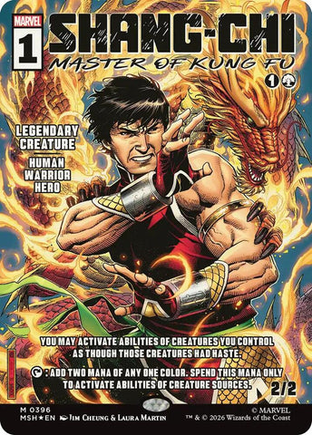 Shang-Chi, Master of Kung Fu (Borderless) (0396) (Foil) (Marvel Super Heroes)(MSH)(396)(M)