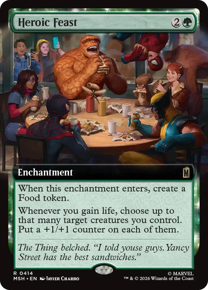 Heroic Feast (Extended Art) (Foil) (Marvel Super Heroes)(MSH)(414)(R)