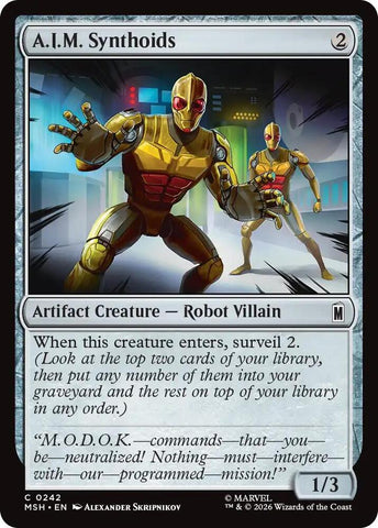 A.I.M. Synthoids (Foil) (Marvel Super Heroes)(MSH)(242)(C)
