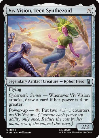 Viv Vision, Teen Synthezoid (Foil) (Marvel Super Heroes)(MSH)(256)(U)