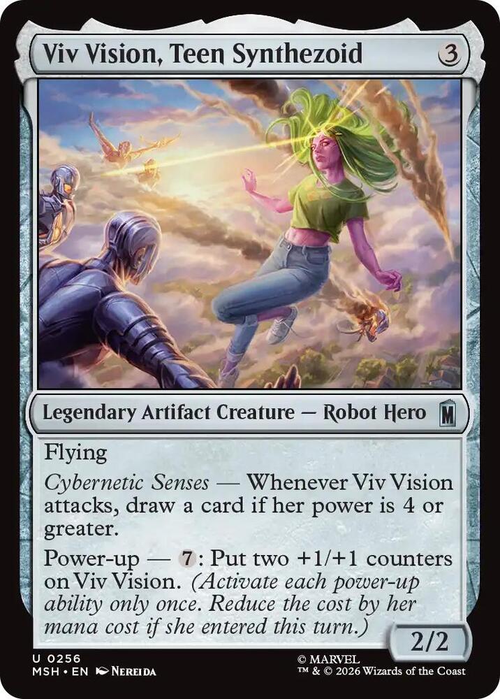 Viv Vision, Teen Synthezoid (Marvel Super Heroes)(MSH)(256)(U)