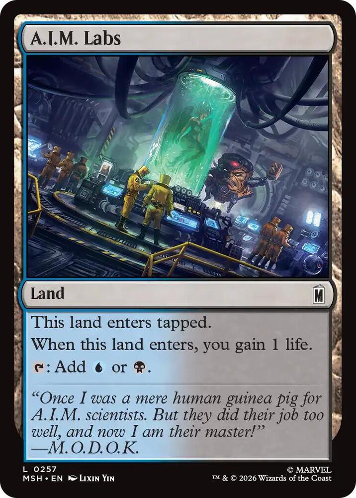 A.I.M. Labs (Foil) (Marvel Super Heroes)(MSH)(257)(L)
