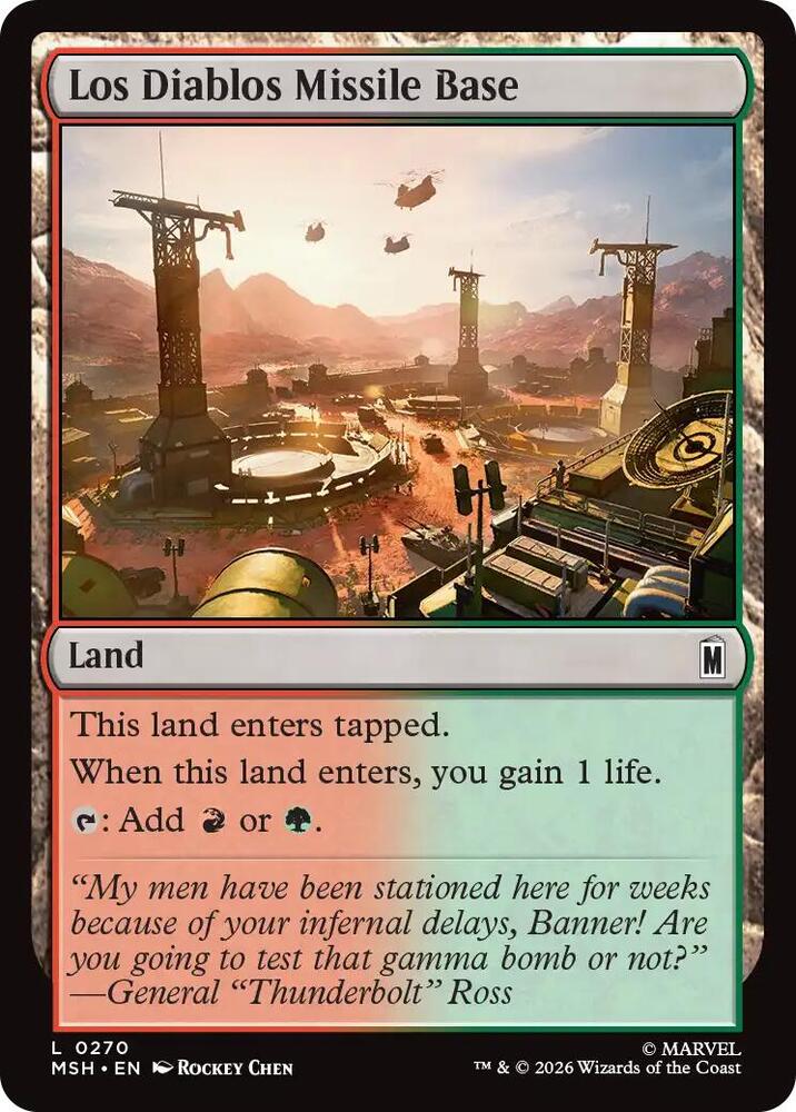 Los Diablos Missile Base (Marvel Super Heroes)(MSH)(270)(L)