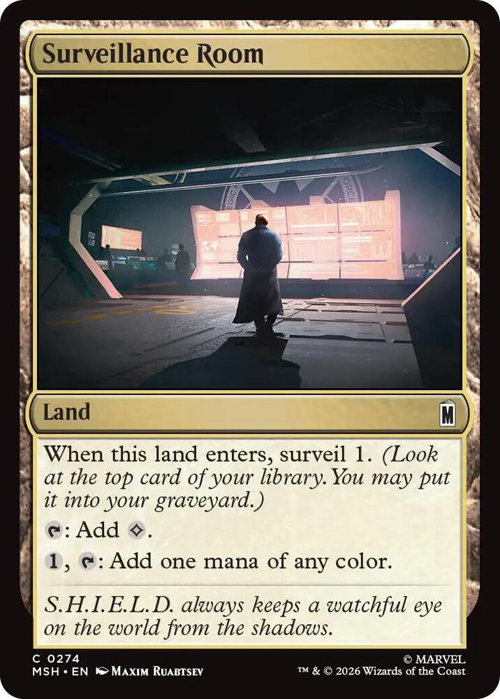 Surveillance Room (Foil) (Marvel Super Heroes)(MSH)(274)(C)
