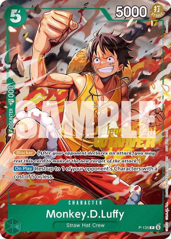 Monkey.D.Luffy [OP16 Release Event Winner] [Foil] (One Piece Promotion Cards)(P-135)(PR)