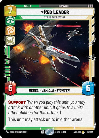Red Leader - Strike the Reactor (Ashes of the Empire)(ASH-37/264)(R)