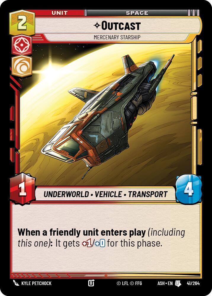 Outcast - Mercenary Starship (Ashes of the Empire)(ASH-41/264)(U)