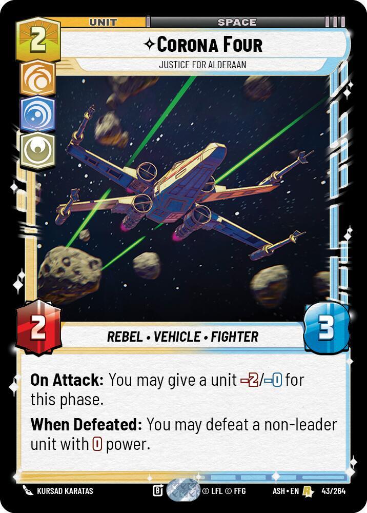 Corona Four - Justice for Alderaan (Ashes of the Empire)(ASH-43/264)(R)
