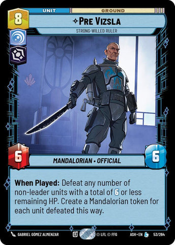 Pre Vizsla - Strong-Willed Ruler (Ashes of the Empire)(ASH-53/264)(L)