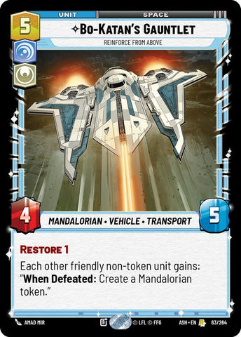 Bo-Katan's Gauntlet - Reinforce from Above (Ashes of the Empire)(ASH-63/264)(R)