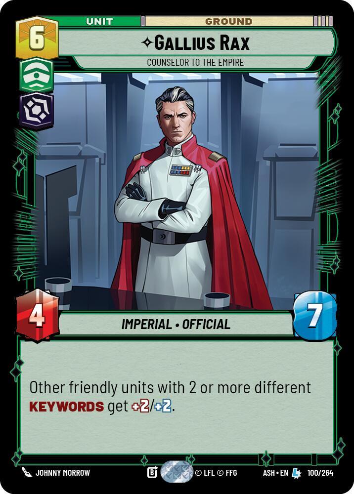 Gallius Rax - Counselor to the Empire (Ashes of the Empire)(ASH-100/264)(L)