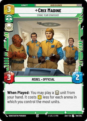 Crix Madine - Strike Team Strategist (Ashes of the Empire)(ASH-108/264)(U)