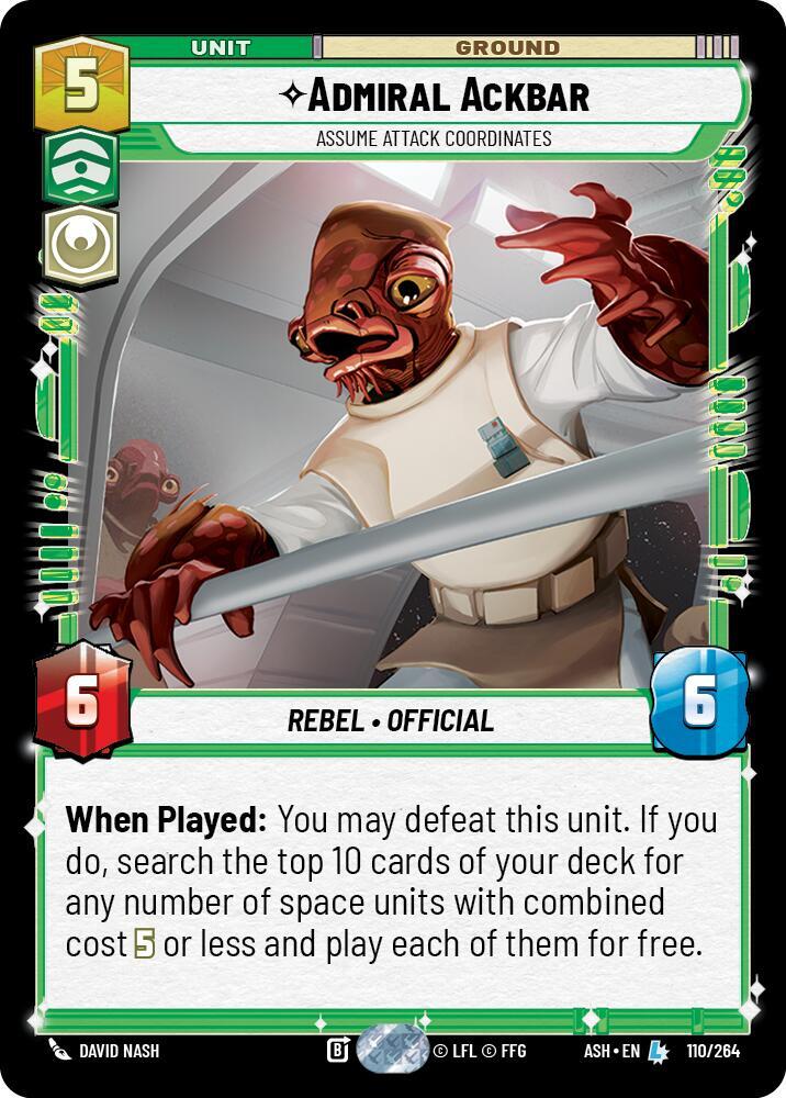 Admiral Ackbar - Assume Attack Coordinates (Ashes of the Empire)(ASH-110/264)(L)