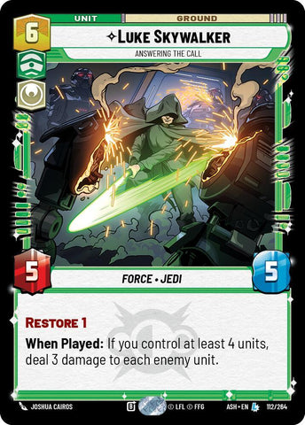 Luke Skywalker - Answering the Call (Ashes of the Empire)(ASH-112/264)(L)