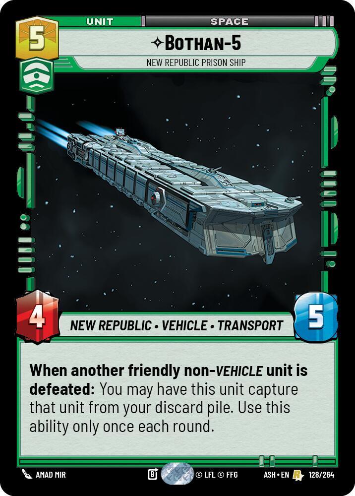 Bothan-5 - New Republic Prison Ship (Ashes of the Empire)(ASH-128/264)(R)