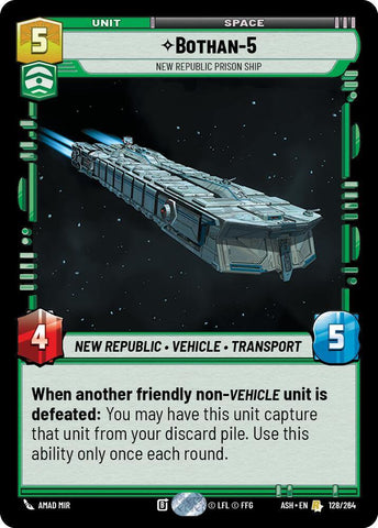 Bothan-5 - New Republic Prison Ship (Ashes of the Empire)(ASH-128/264)(R)
