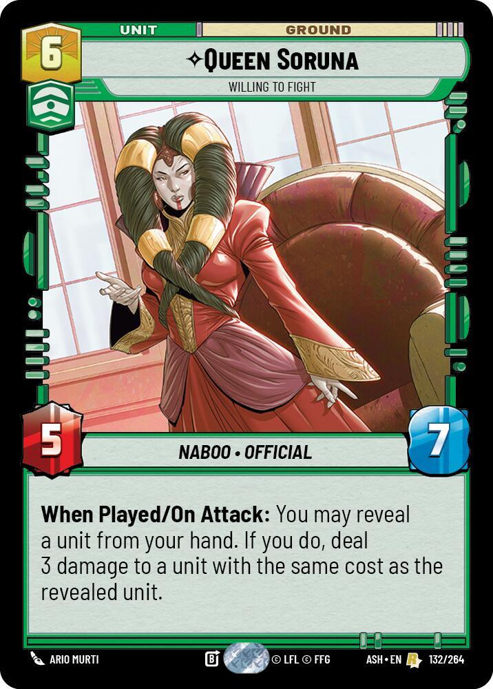 Queen Soruna - Willing to Fight (Ashes of the Empire)(ASH-132/264)(R)