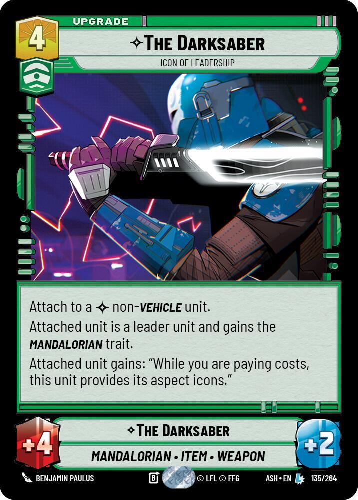 The Darksaber - Icon of Leadership (Ashes of the Empire)(ASH-135/264)(L)