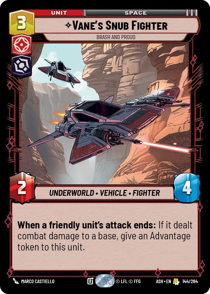 Vane's Snub Fighter - Brash and Proud (Ashes of the Empire)(ASH-144/264)(R)