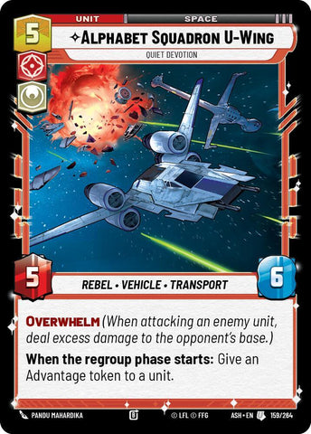Alphabet Squadron U-Wing - Quiet Devotion (Ashes of the Empire)(ASH-159/264)(U)