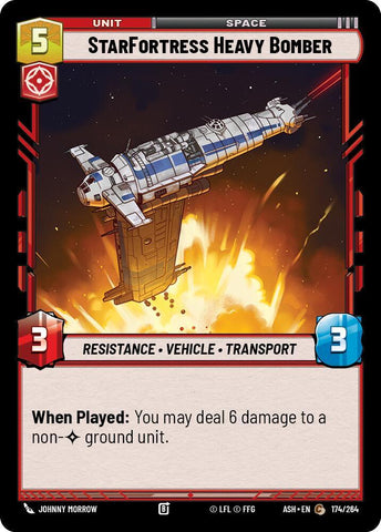 StarFortress Heavy Bomber (Ashes of the Empire)(ASH-174/264)(C)