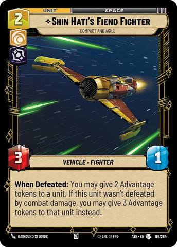 Shin Hati's Fiend Fighter - Compact and Agile (Ashes of the Empire)(ASH-191/264)(U)
