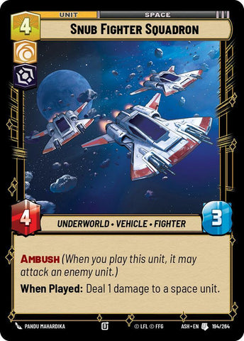 Snub Fighter Squadron (Ashes of the Empire)(ASH-194/264)(U)