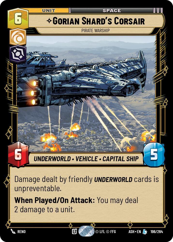 Gorian Shard's Corsair - Pirate Warship (Ashes of the Empire)(ASH-196/264)(L)