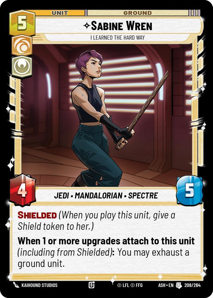 Sabine Wren - I Learned the Hard Way (Ashes of the Empire)(ASH-208/264)(U)
