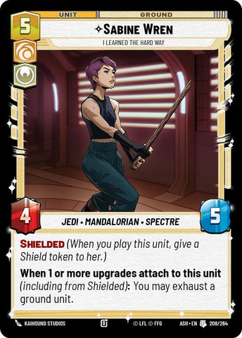 Sabine Wren - I Learned the Hard Way (Ashes of the Empire)(ASH-208/264)(U)