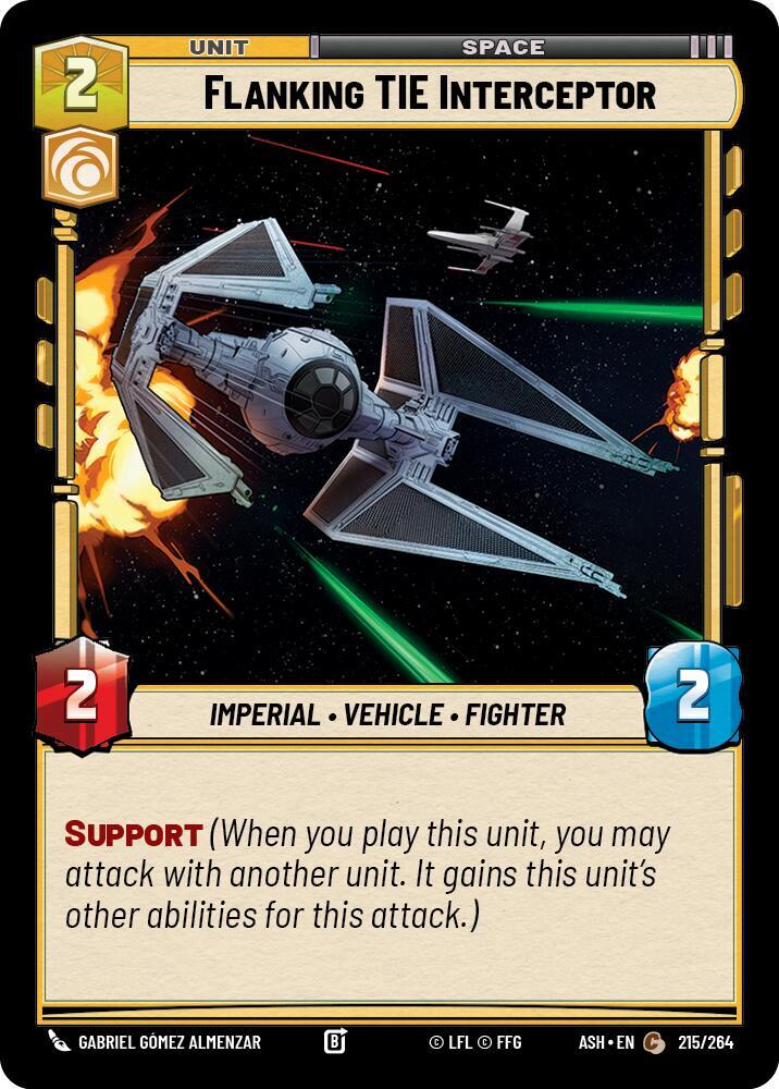 Flanking TIE Interceptor (Ashes of the Empire)(ASH-215/264)(C)