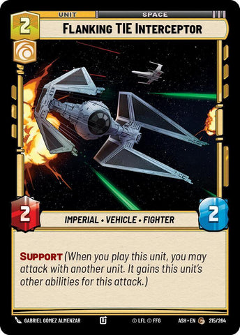 Flanking TIE Interceptor (Ashes of the Empire)(ASH-215/264)(C)