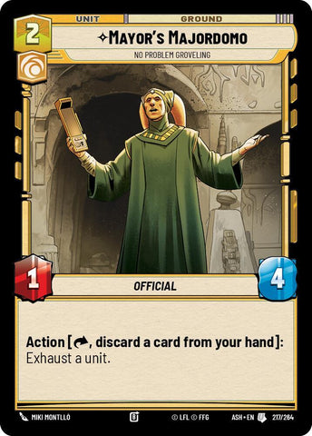 Mayor's Majordomo - No Problem Groveling (Ashes of the Empire)(ASH-217/264)(U)